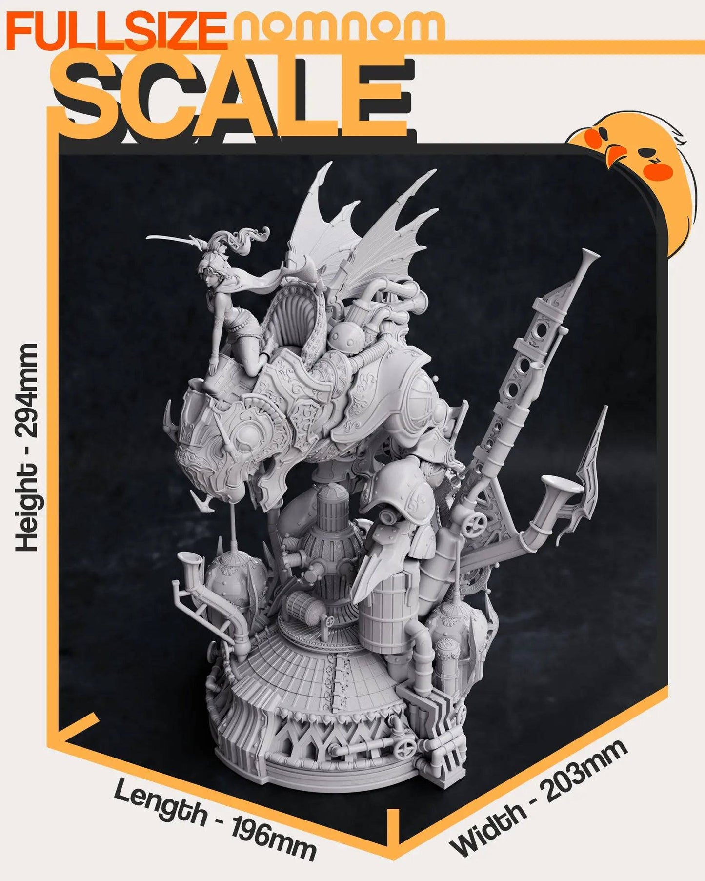 Half-Esper | Resin Garage Kit Sculpture Anime Video Game Fan Art Statue | Nomnom Figures - Tattles Told 3D