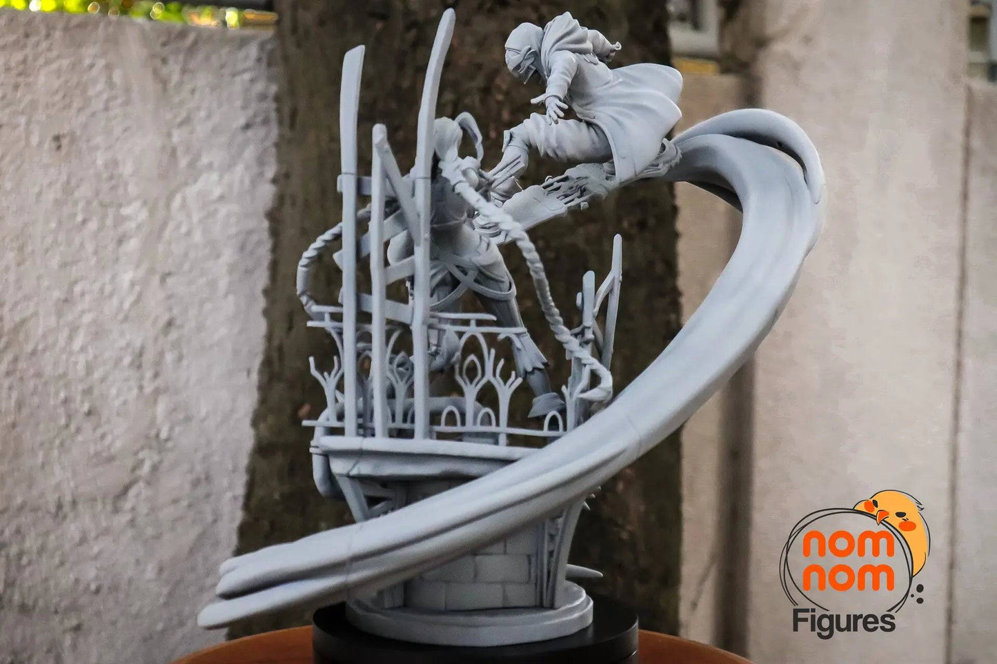 Loose Cannon (and A Little Man) | Resin Garage Kit Sculpture Anime Video Game Fan Art Statue | Nomnom Figures - Tattles Told 3D