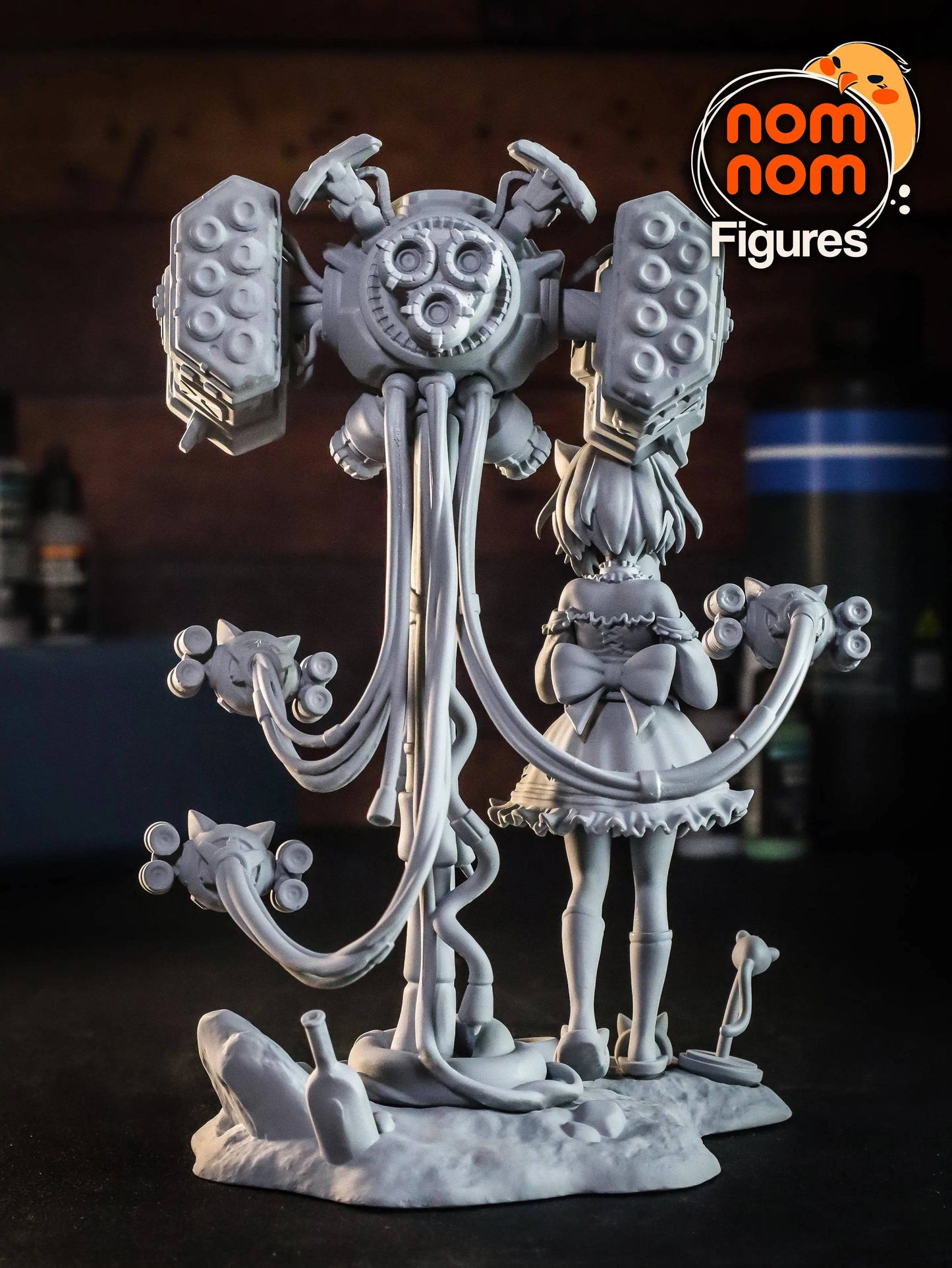 Luna x Tofu | Resin Garage Kit Sculpture Anime Statue | Nomnom Figures - Tattles Told 3D