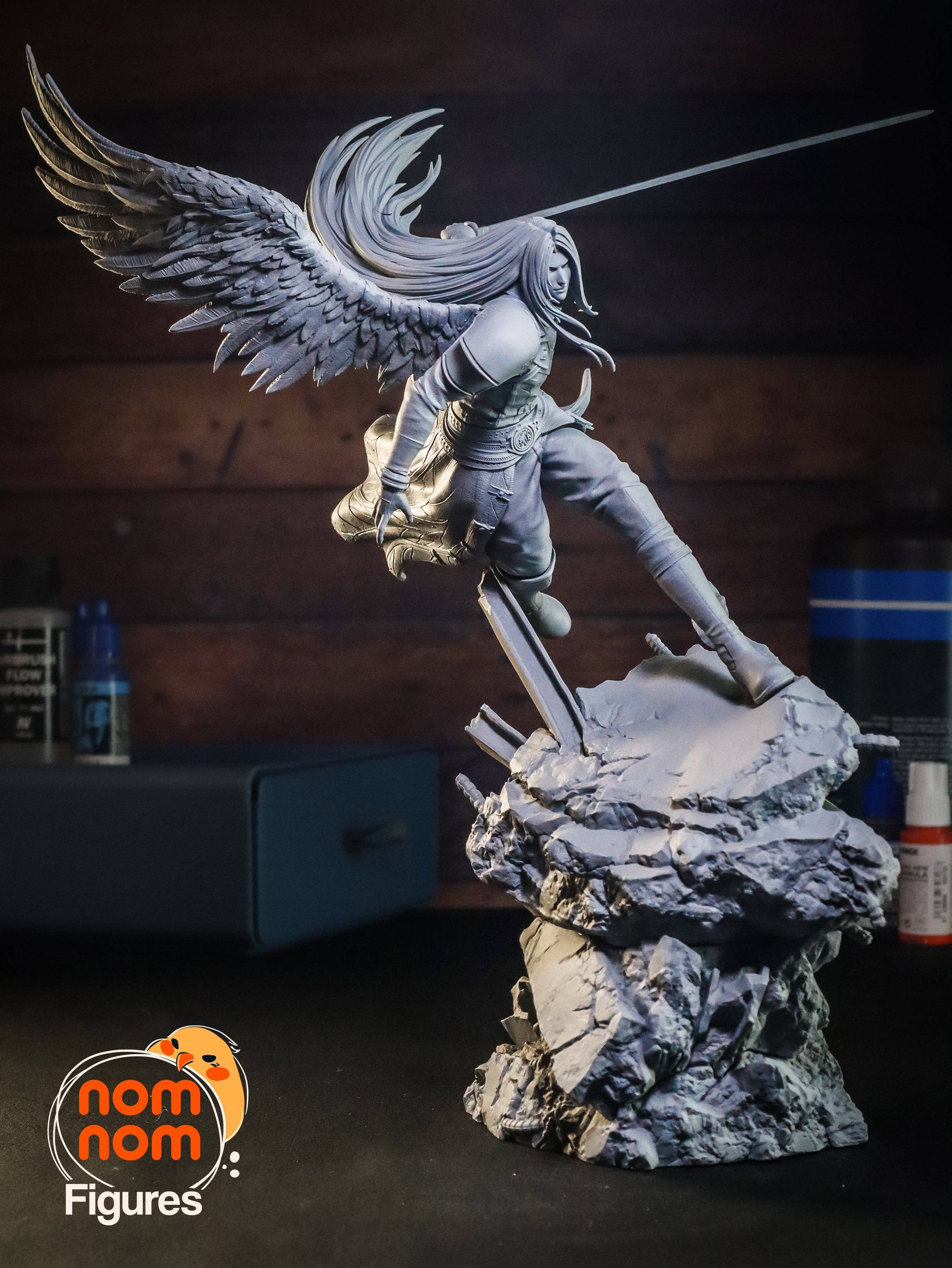 One-Winged Angel | Resin Garage Kit Sculpture Anime Video Game Fan Art Statue | Nomnom Figures - Tattles Told 3D