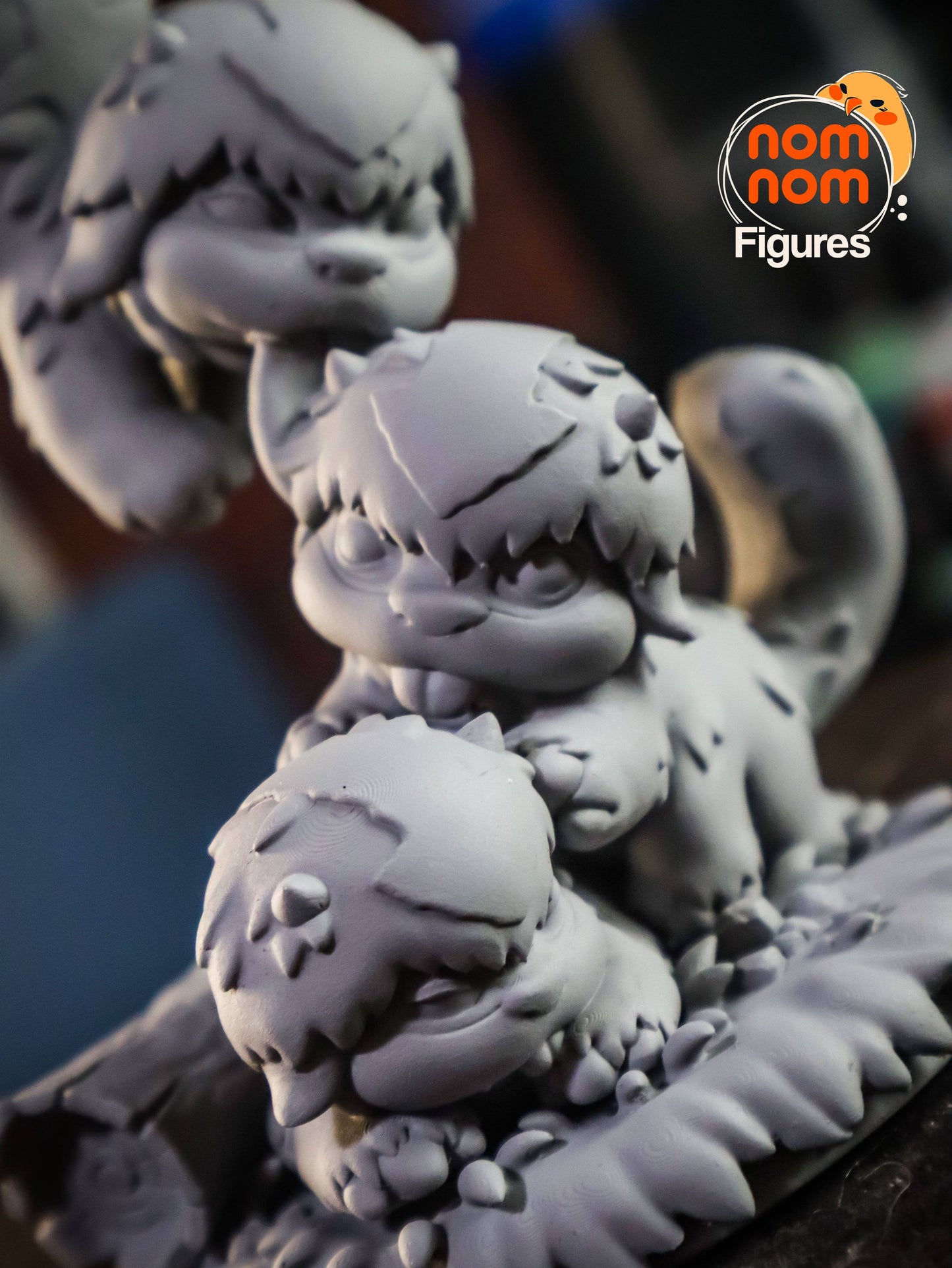 Pack of Flying Buffalo Babies | Resin Garage Kit Sculpture Anime Video Game Fan Art Statue | Nomnom Figures - Tattles Told 3D