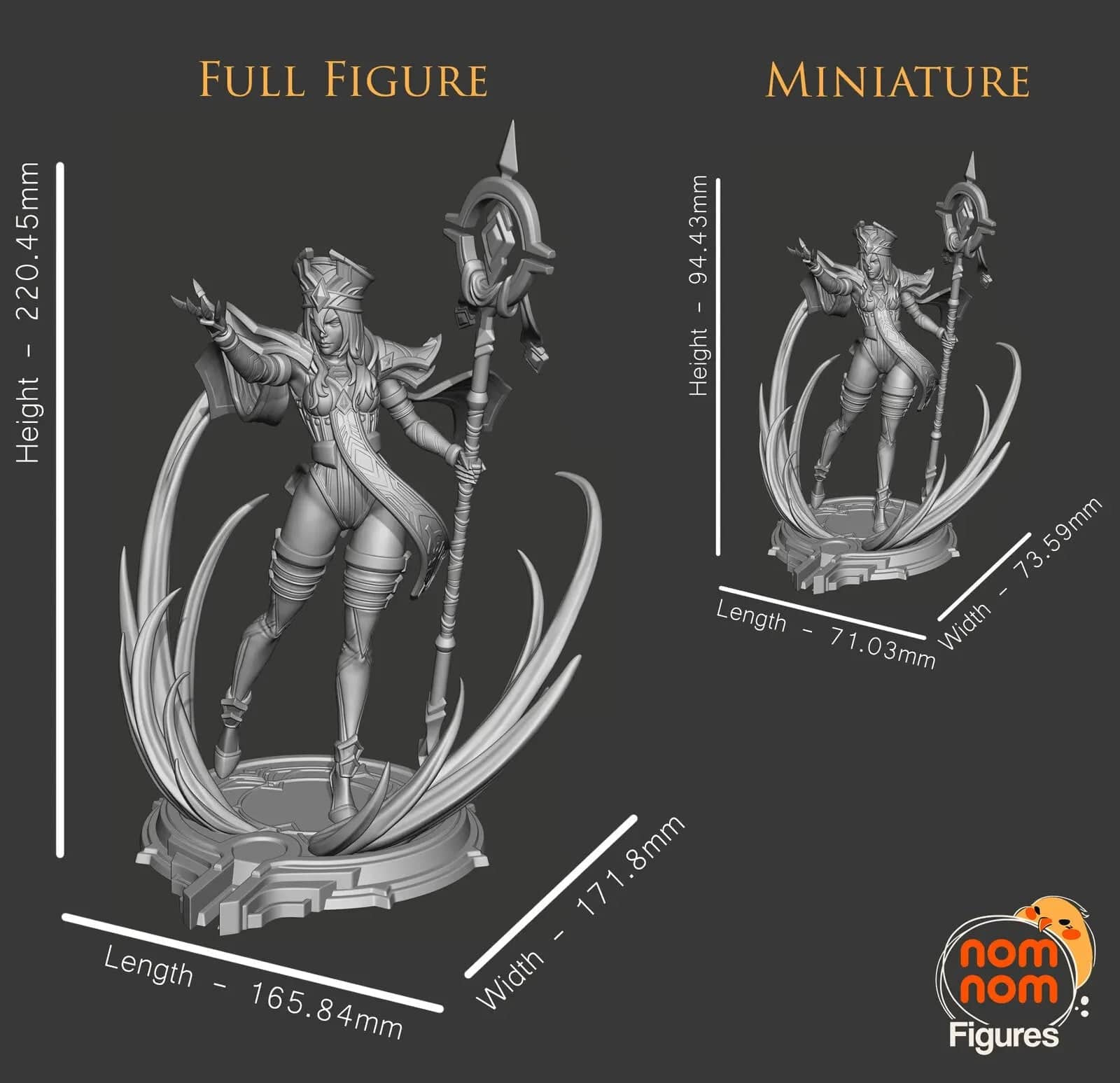 Scarlet Inquisitor | Resin Garage Kit Sculpture Anime Video Game Fan Art Statue | Nomnom Figures - Tattles Told 3D
