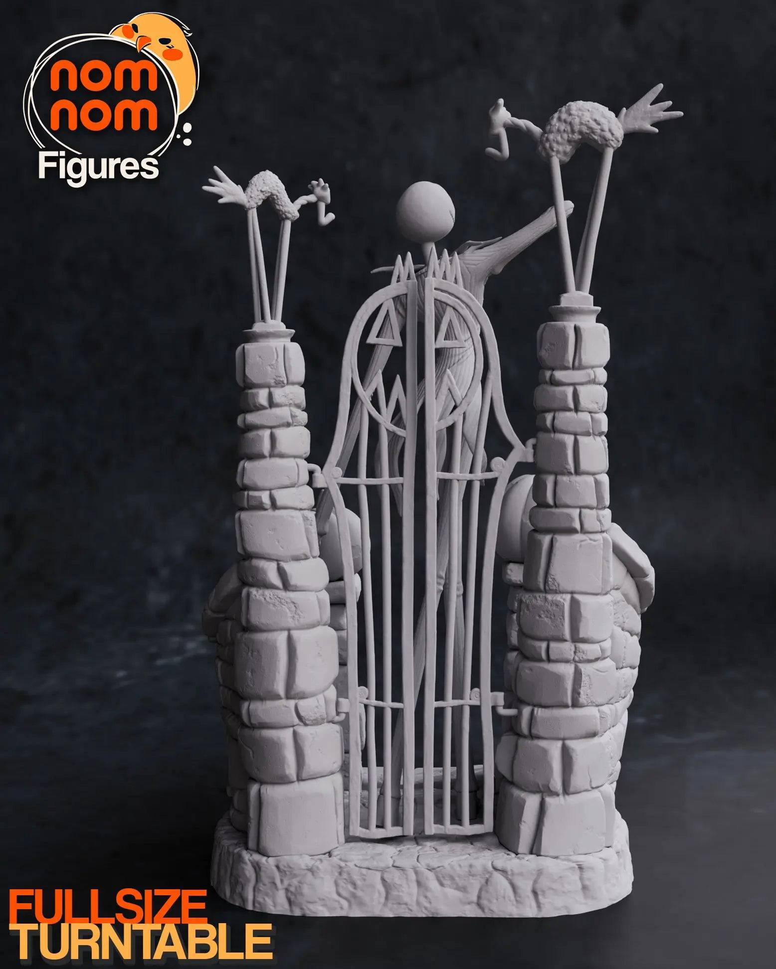 Skeletal Pumpkin King | Resin Garage Kit Sculpture Anime Video Game Fan Art Statue | Nomnom Figures - Tattles Told 3D