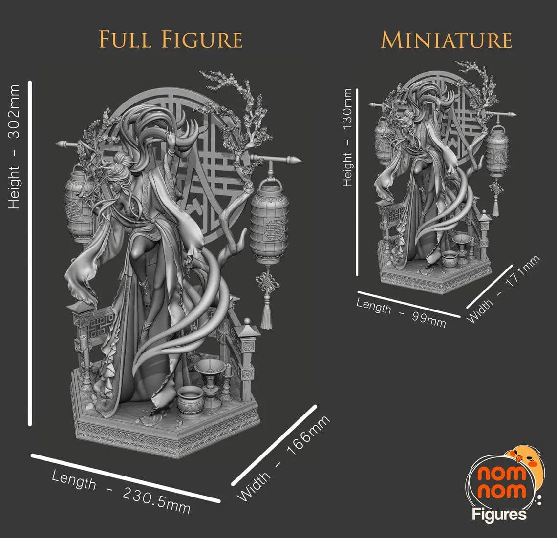Winter Plum | Resin Garage Kit Sculpture Anime Video Game Fan Art Statue | Nomnom Figures - Tattles Told 3D