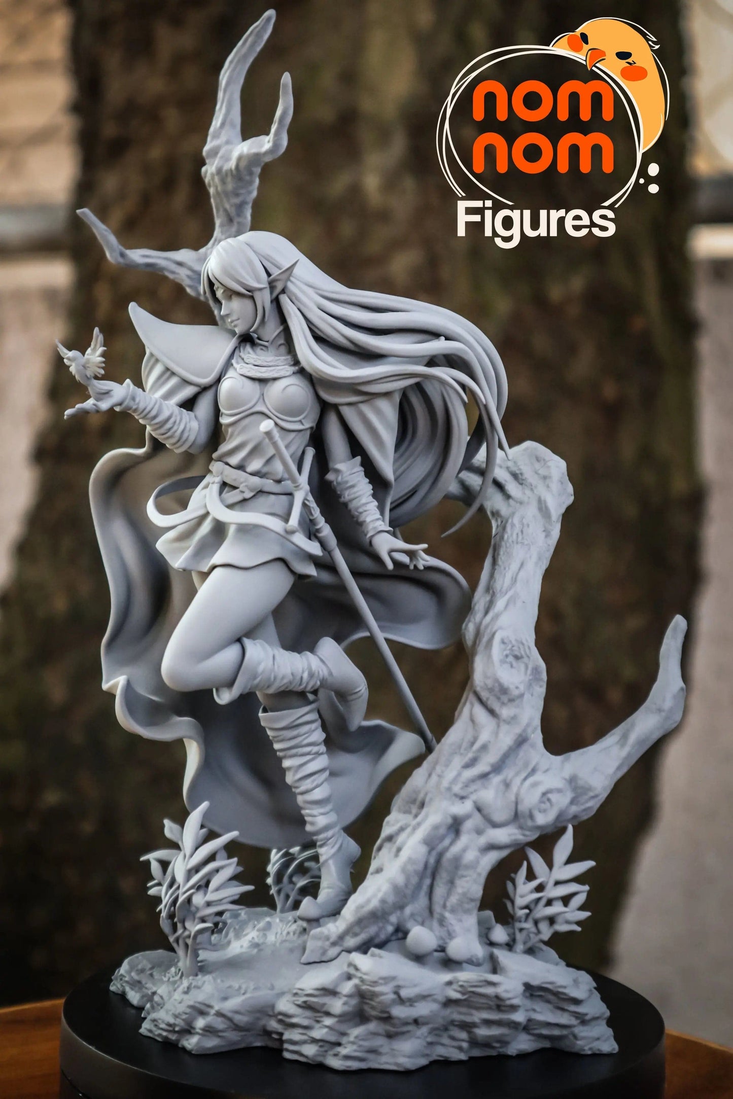 Young High Elf | Resin Garage Kit Sculpture Anime Video Game Fan Art Statue | Nomnom Figures - Tattles Told 3D