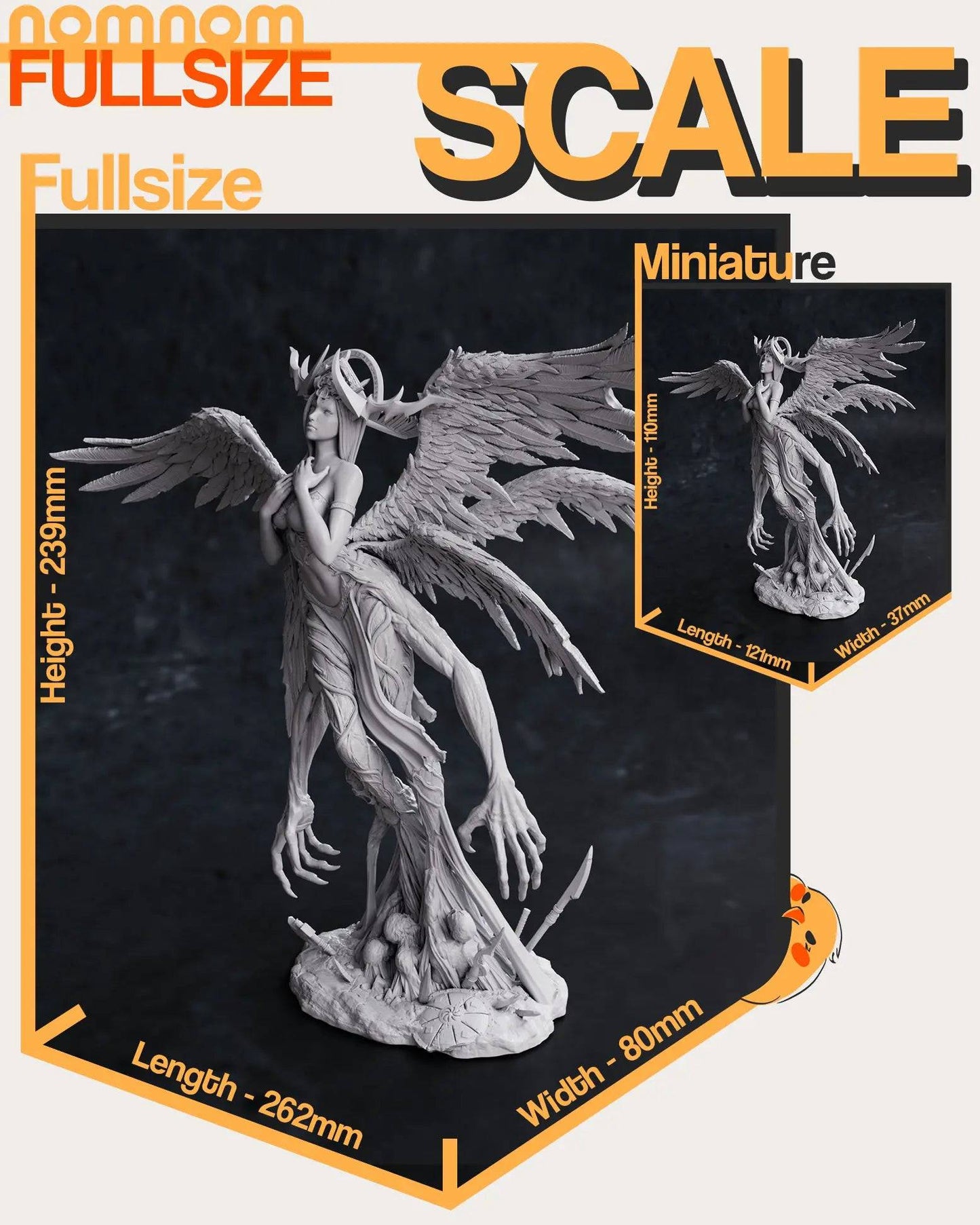 Zhazel | Resin Garage Kit Sculpture Anime Video Game Fan Art Statue | Nomnom Figures - Tattles Told 3D