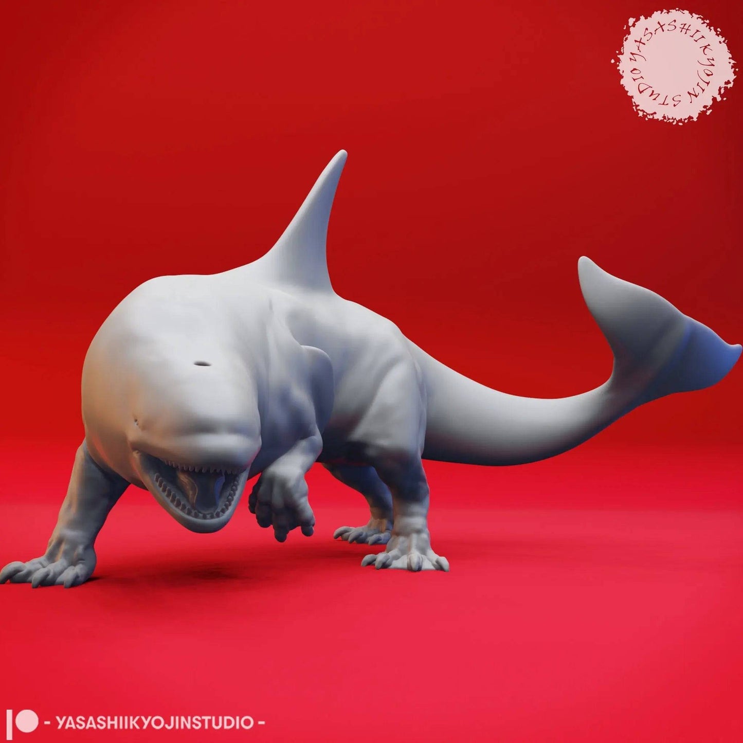 Akhlut | TTRPG Monster Miniature | Yasashii Kyojin Studio - Tattles Told 3D