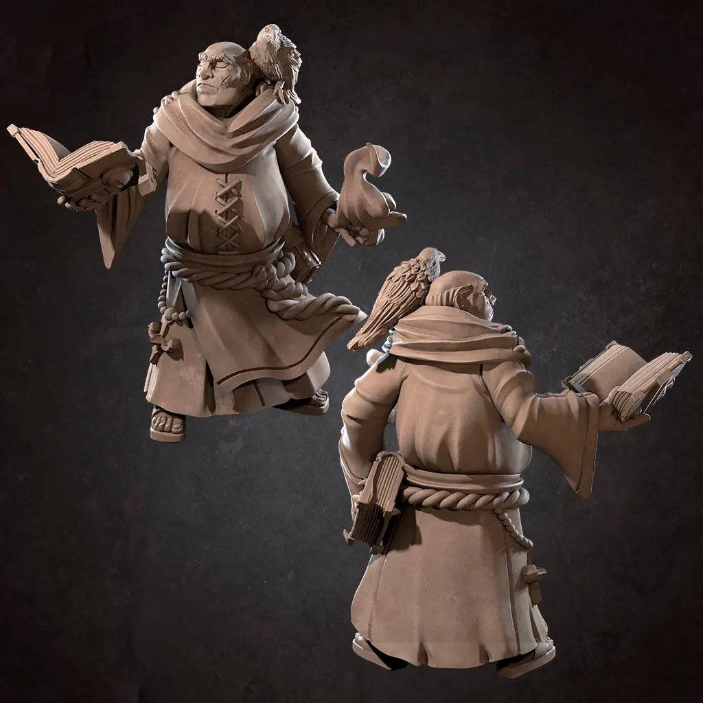 Ancient Cultist Human Acolyte 02 | D&D Miniature TTRPG Character | Bite the Bullet - Tattles Told 3D