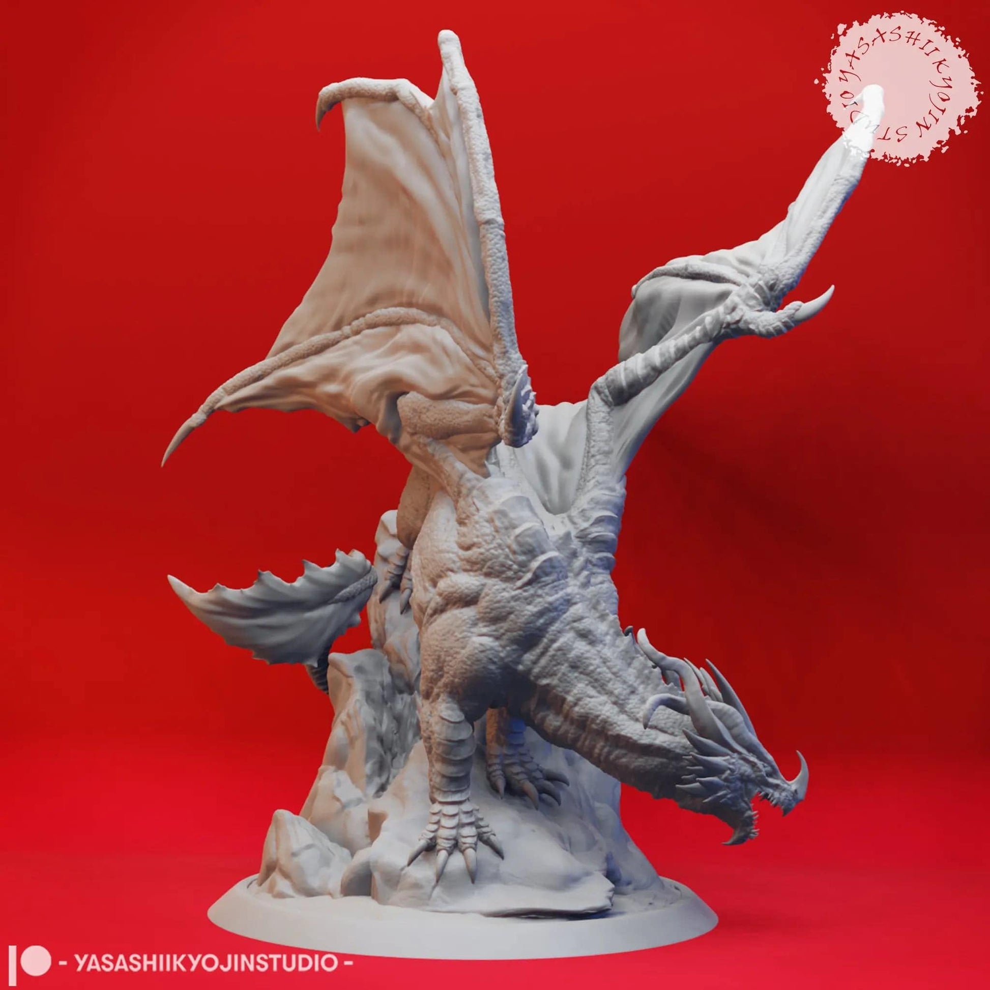 Ancient Red Dragon | TTRPG Monster Miniature | Yasashii Kyojin Studio - Tattles Told 3D