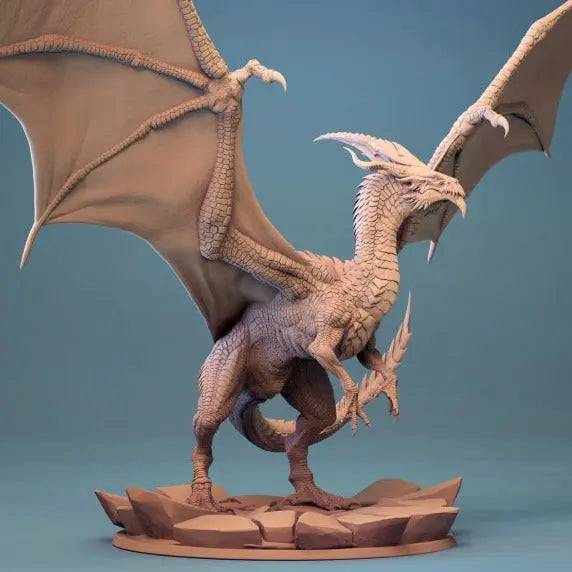 Ancient White Dragon | D&D TTRPG Dragon Monster Miniature | Lord of the Print - Tattles Told 3D