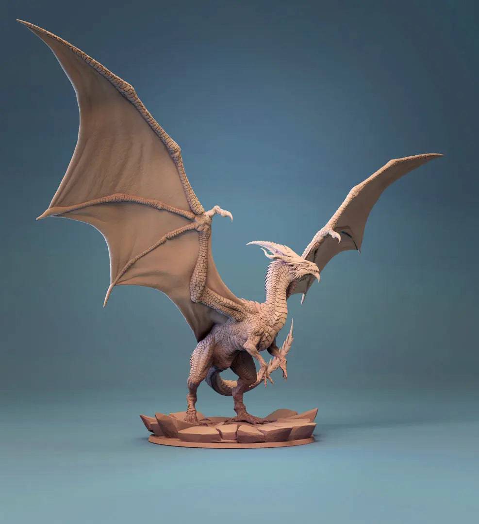 Ancient White Dragon | D&D TTRPG Dragon Monster Miniature | Lord of the Print - Tattles Told 3D