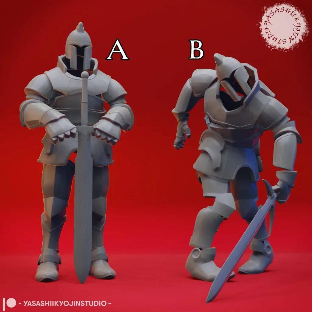 Animated Armor | TTRPG Monster Miniature | Yasashii Kyojin Studio - Tattles Told 3D
