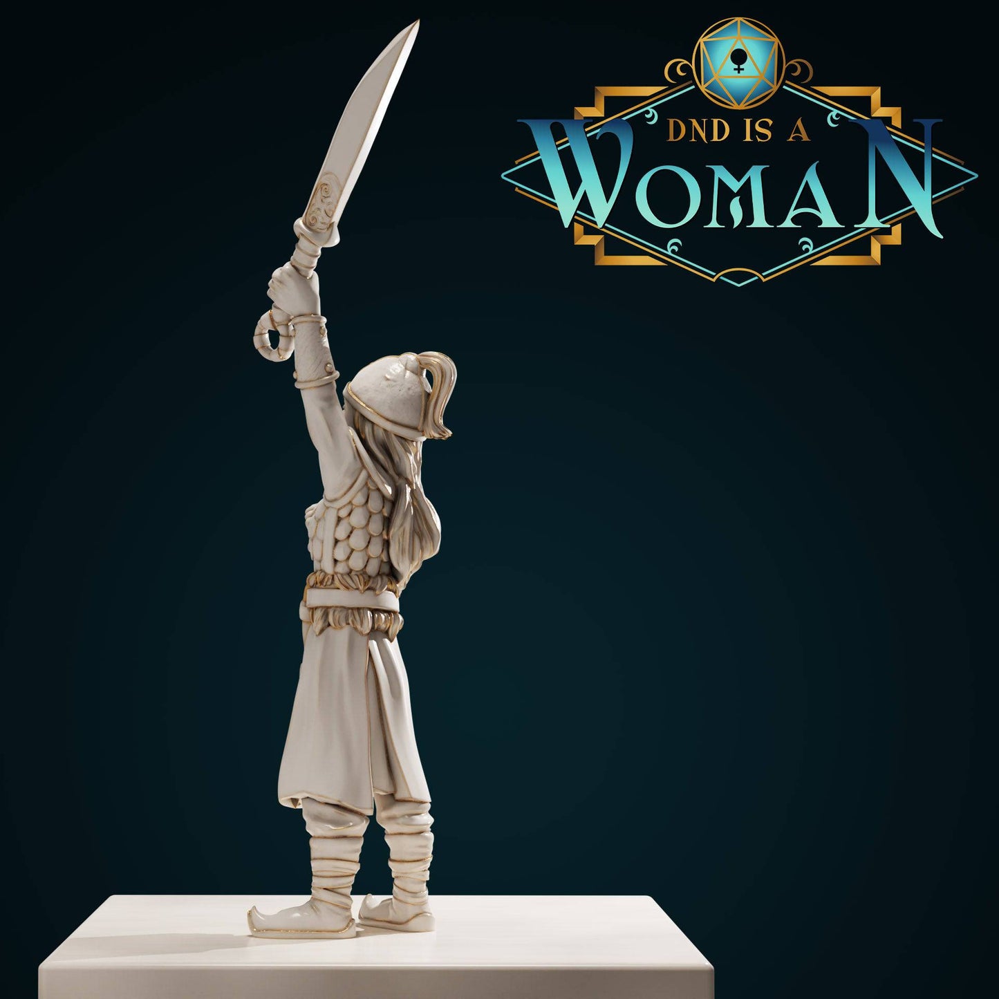Ansira Swiftspirit, Halfling Paladin | D&D Miniature TTRPG Character | DND is a Woman - Tattles Told 3D