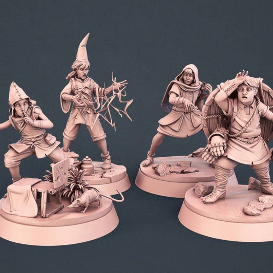 Apprentice NPCs | Tabletop Roleplaying Game Character Mini | STL Miniatures - Tattles Told 3D