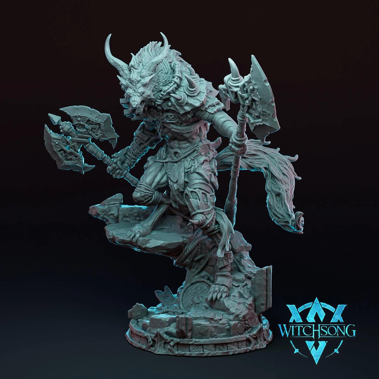 Ascendant Greatwolf | D&D TTRPG Miniature | Witchsong Miniatures - Tattles Told 3D
