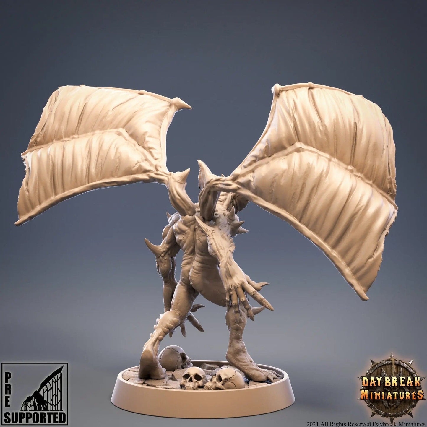 Blood Wing Faber, Winged Devil Imp | TTRPG Miniature | Daybreak Miniatures - Tattles Told 3D