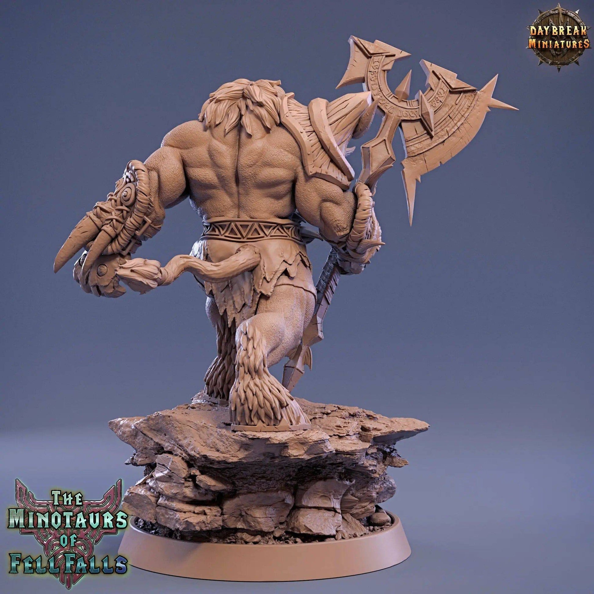 Blotus Gusher, Mintaur Fighter | TTRPG Miniature | Daybreak Miniatures - Tattles Told 3D