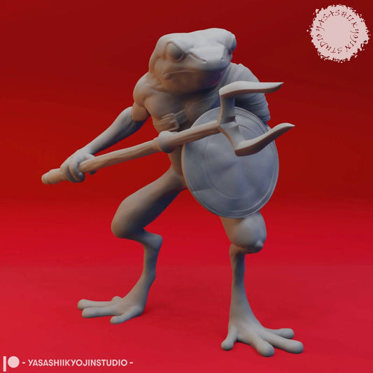 Bullywug | TTRPG Monster Miniature | Yasashii Kyojin Studio - Tattles Told 3D