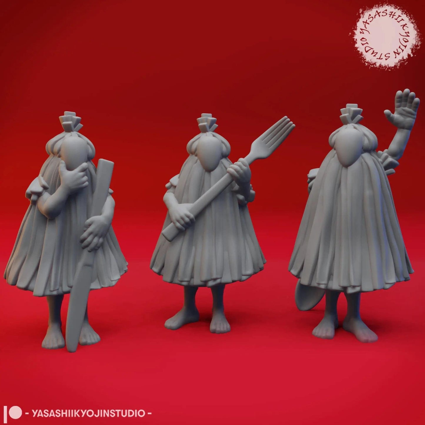 Chwinga Set | TTRPG Monster Miniature | Yasashii Kyojin Studio - Tattles Told 3D