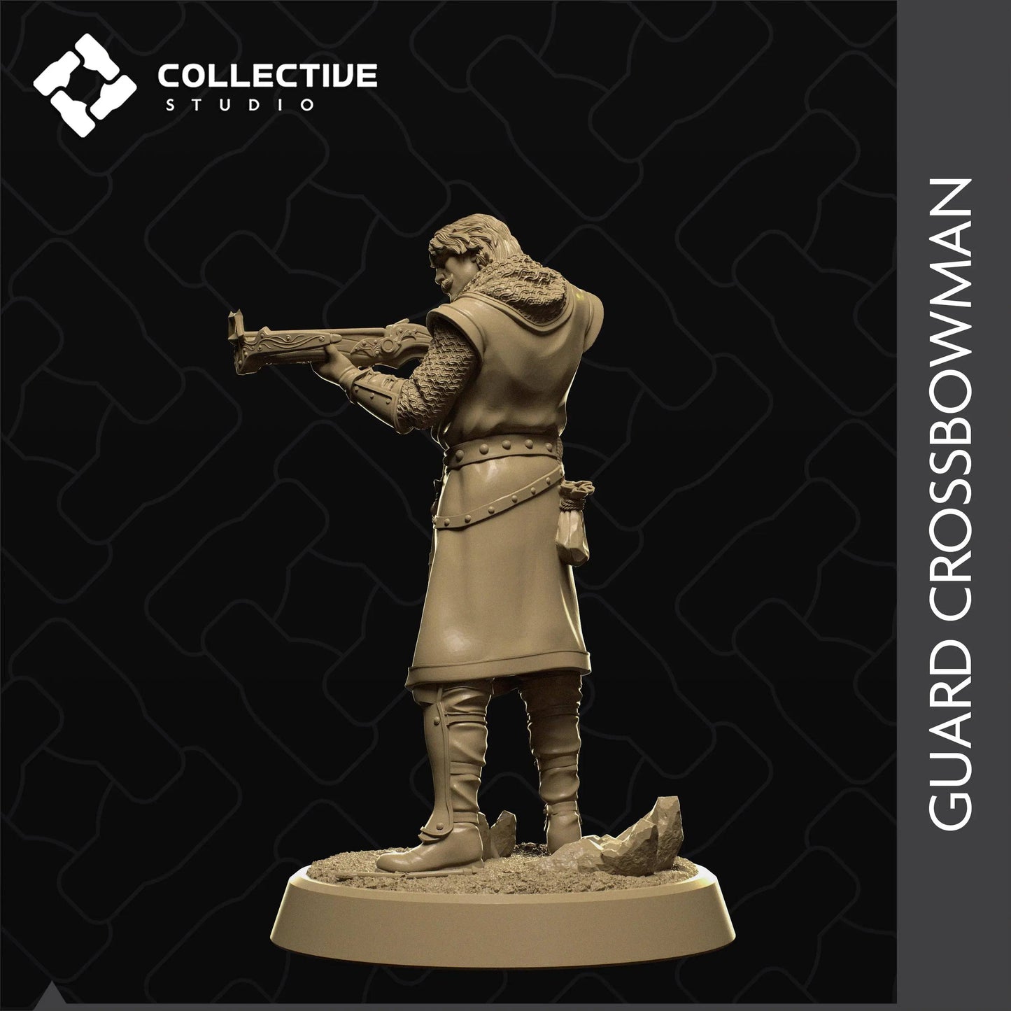 City Guard with Crossbow | D&D TTRPG Character Miniature | Collective Studio - Tattles Told 3D