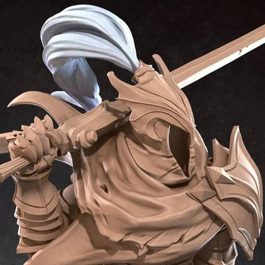 Corrupted Fallen Knight Undead Risen Fighter | D&D Miniature TTRPG Character | Bite the Bullet - Tattles Told 3D
