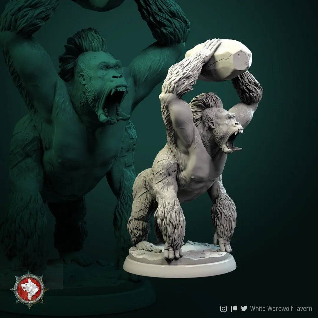 Crushing Monkey Boss | TTRPG Miniature | White Werewolf Tavern - Tattles Told 3D