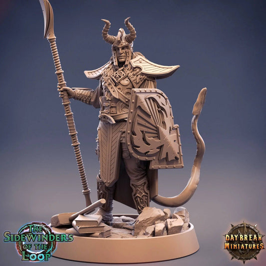 Damien Deadlygate, Tiefling | TTRPG Miniature | Daybreak Miniatures - Tattles Told 3D