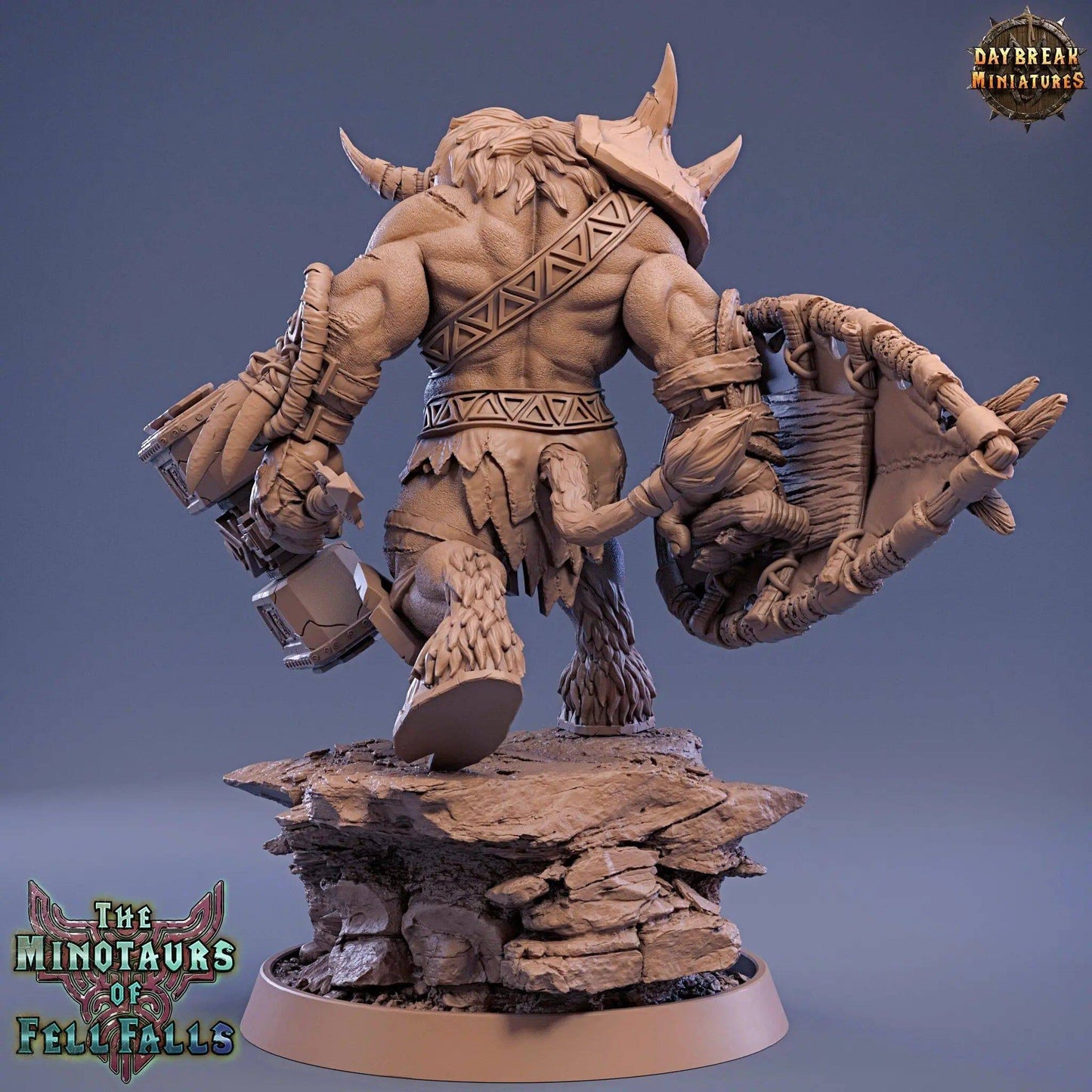 Dargo Foul, Minotaur Fighter | TTRPG Miniature | Daybreak Miniatures - Tattles Told 3D