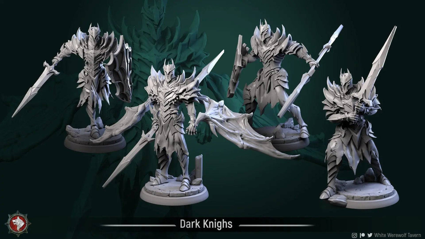 Dark Knights | TTRPG Miniature | White Werewolf Tavern - Tattles Told 3D