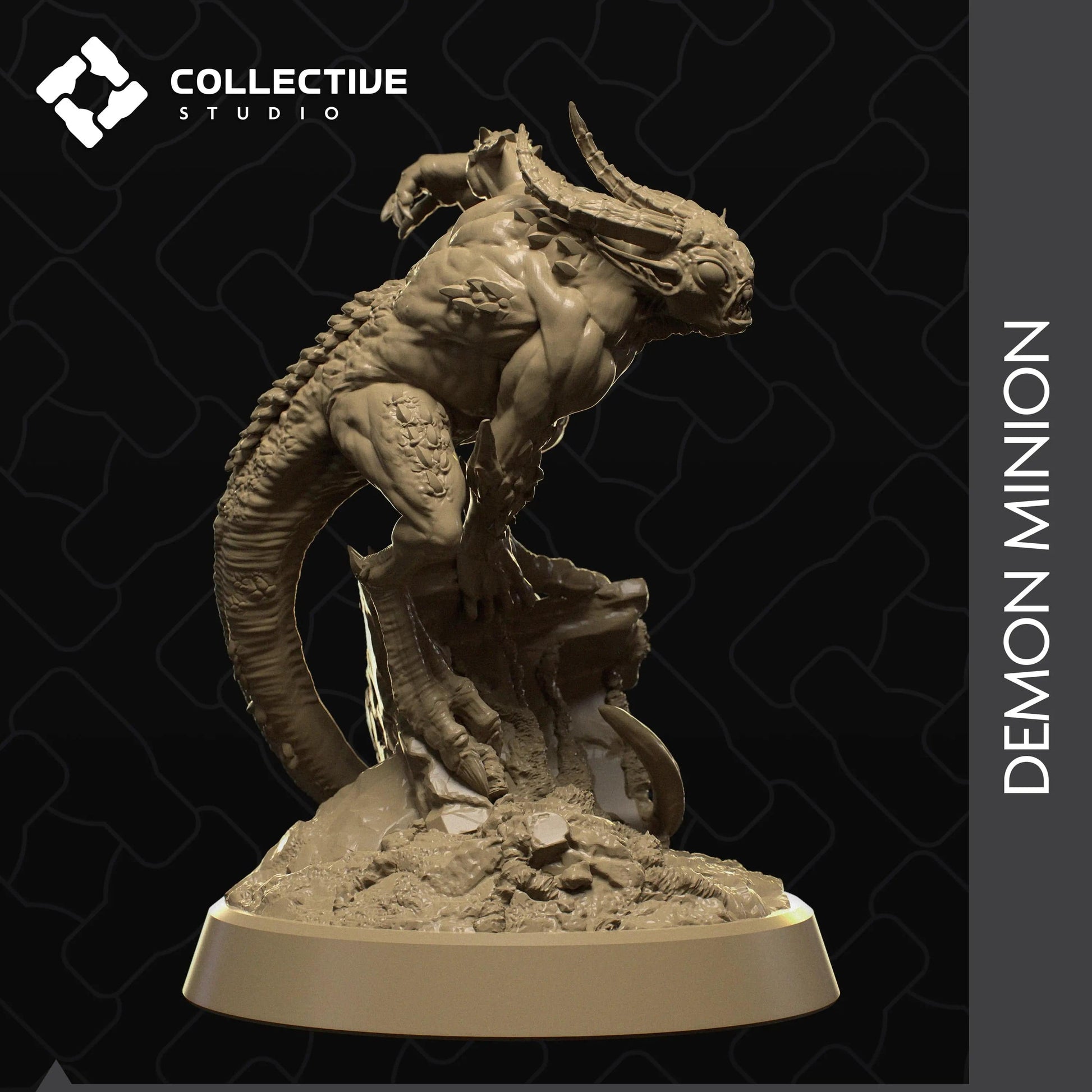 Demon Minion, Horned Imp | D&D TTRPG Monster Miniature | Collective Studio - Tattles Told 3D