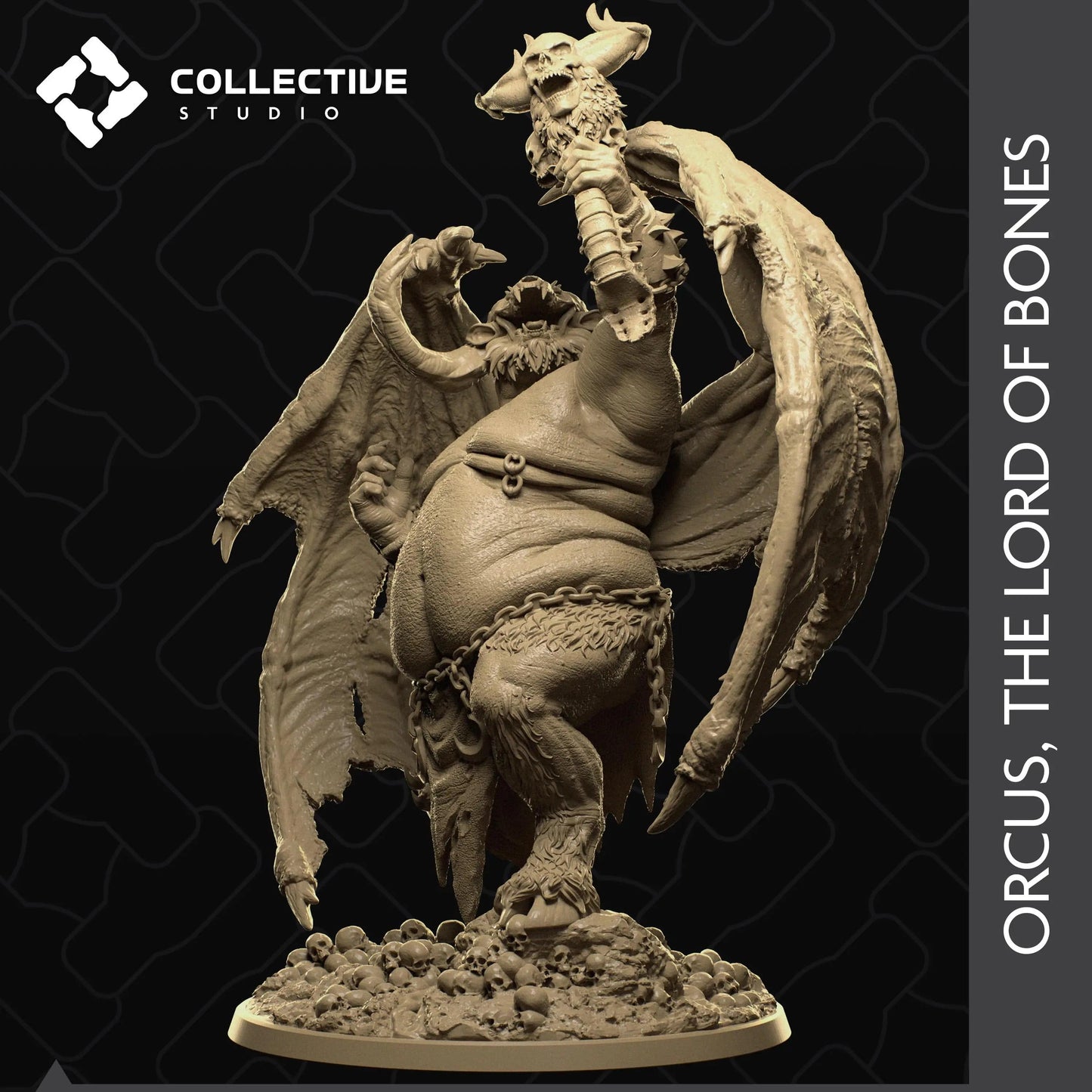 Demon Orcus The Lord of Bones | D&D TTRPG Monster Miniature | Collective Studio - Tattles Told 3D