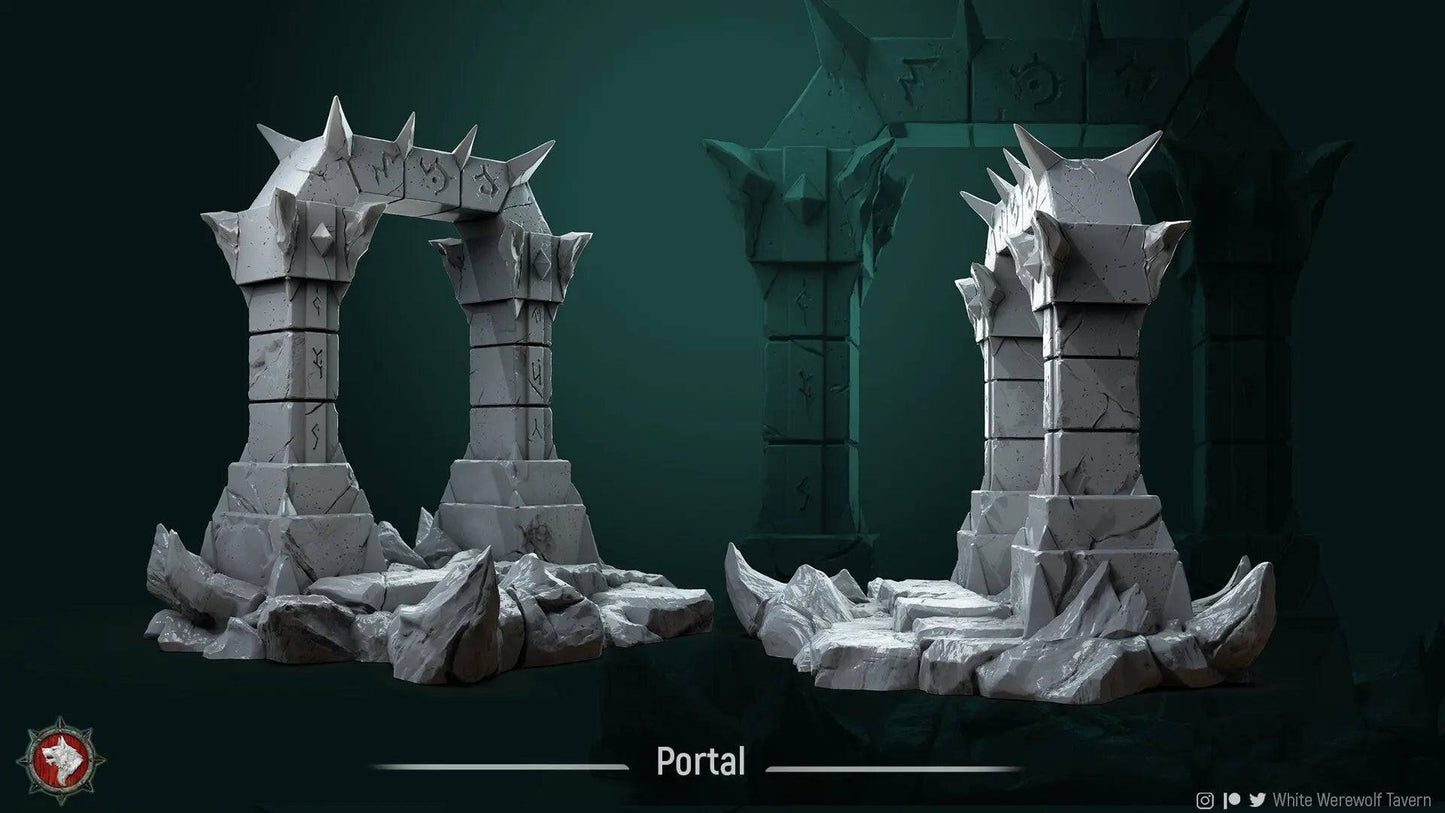 Demonic Portal | TTRPG Miniature | White Werewolf Tavern - Tattles Told 3D
