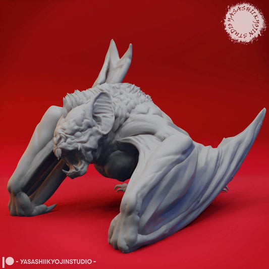 Dire Bat | TTRPG Monster Miniature | Yasashii Kyojin Studio - Tattles Told 3D