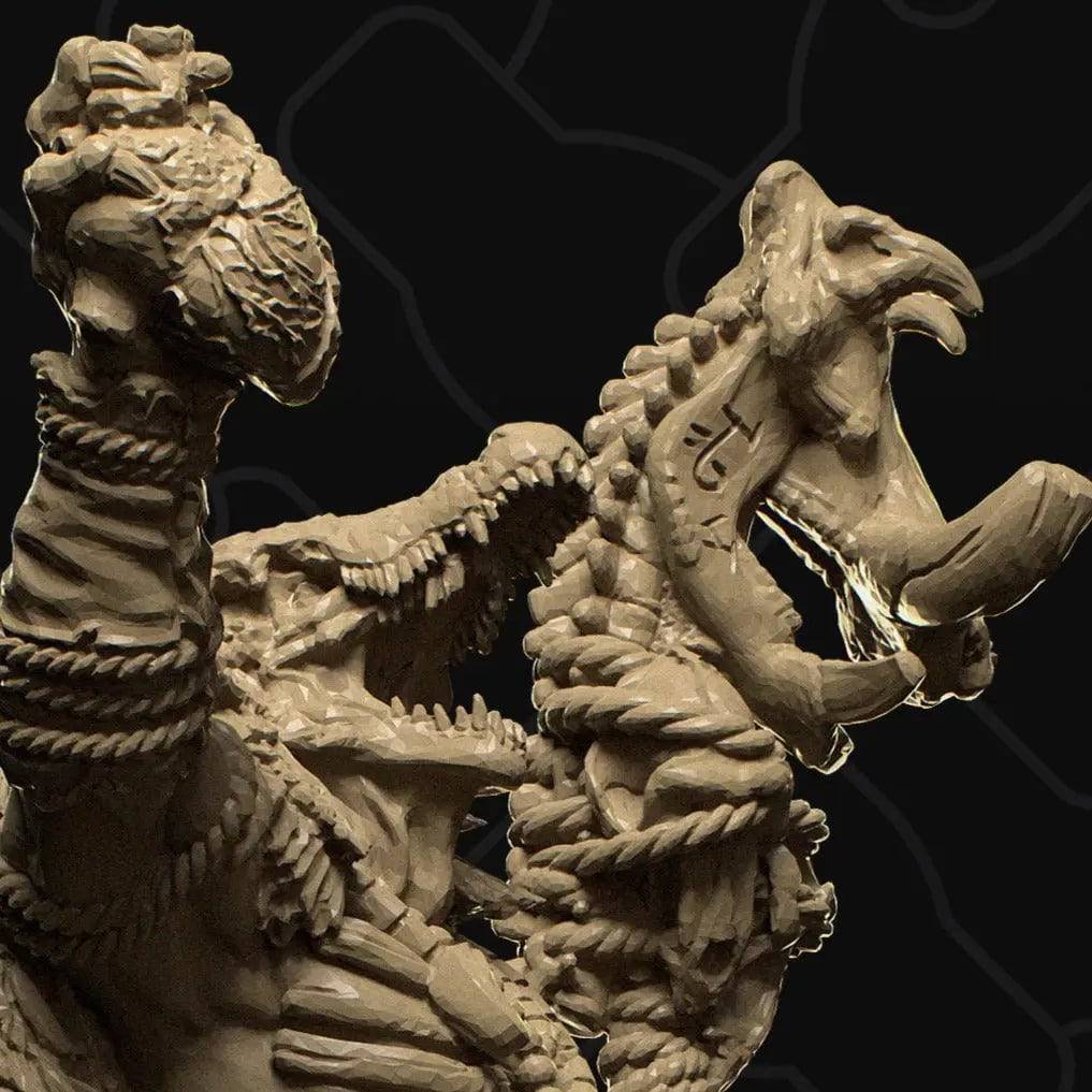 Dragonborn / Dragonfolk Shaman Holding Heart | D&D TTRPG Character Miniature | Collective Studio - Tattles Told 3D