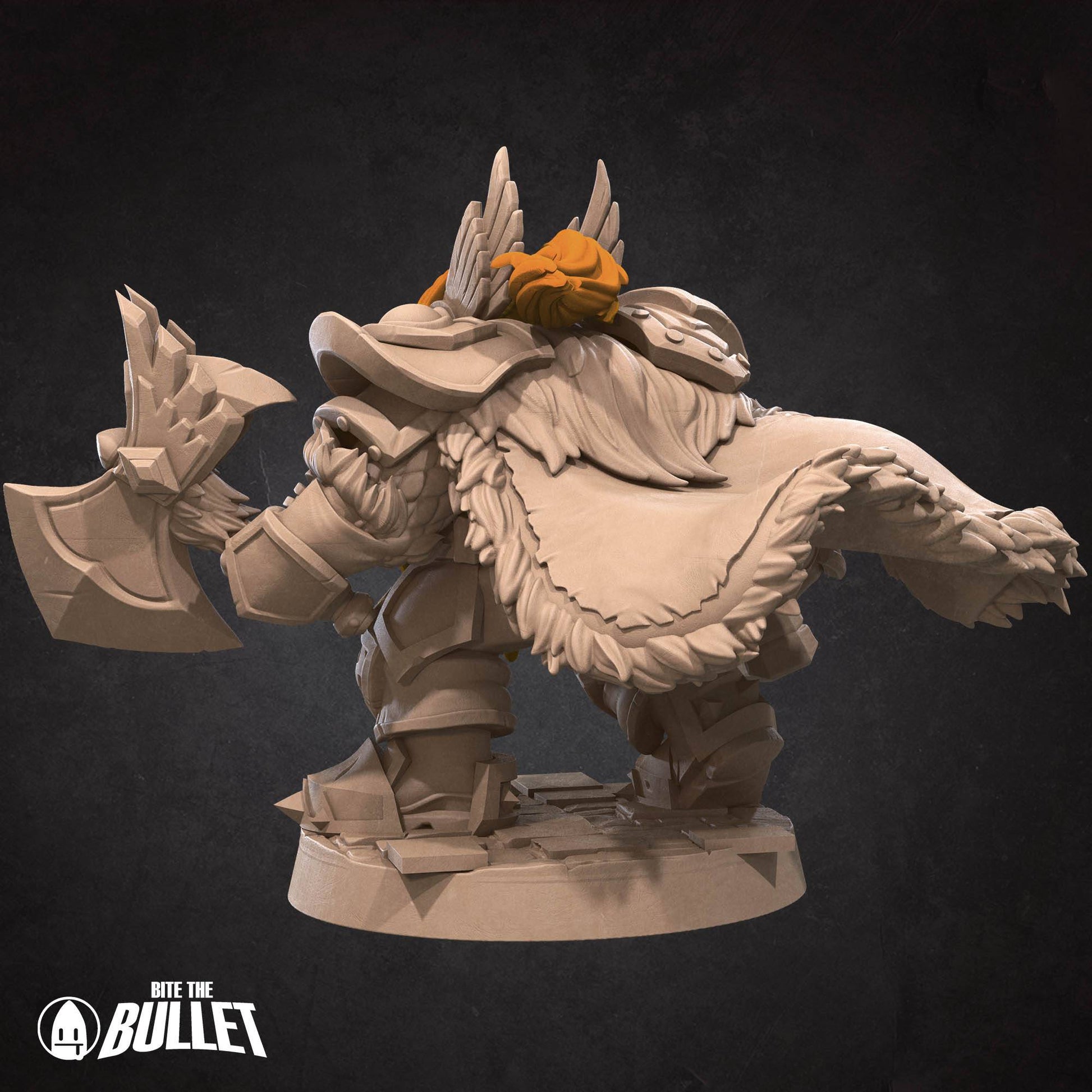 Dwarf General | D&D Miniature TTRPG Character | Bite the Bullet - Tattles Told 3D