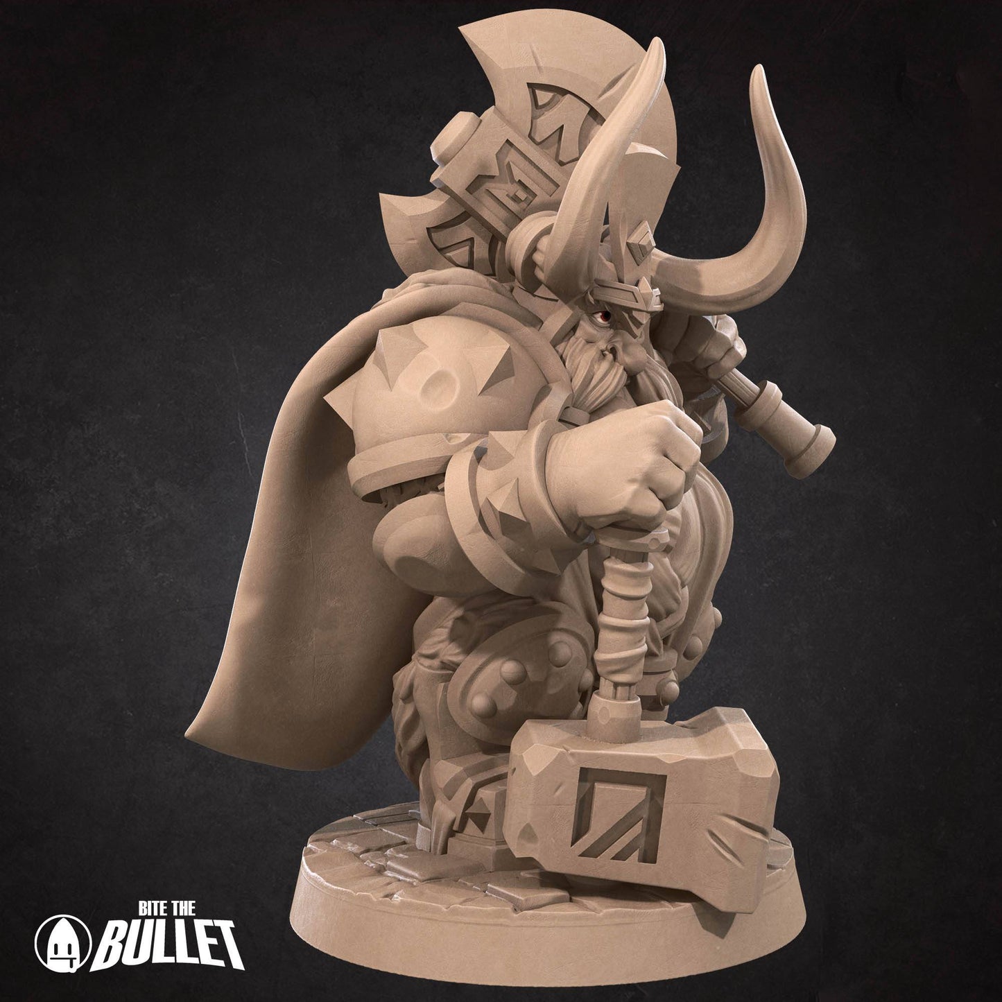 Dwarf King | D&D Miniature TTRPG Character | Bite the Bullet - Tattles Told 3D