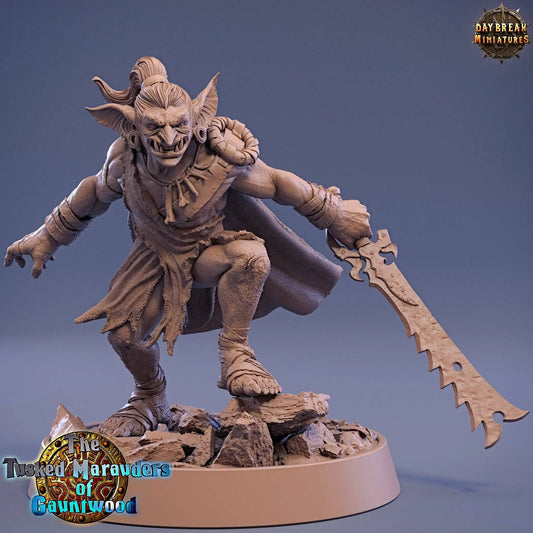 Egan Loordi, Goblin | TTRPG Miniature | Daybreak Miniatures - Tattles Told 3D