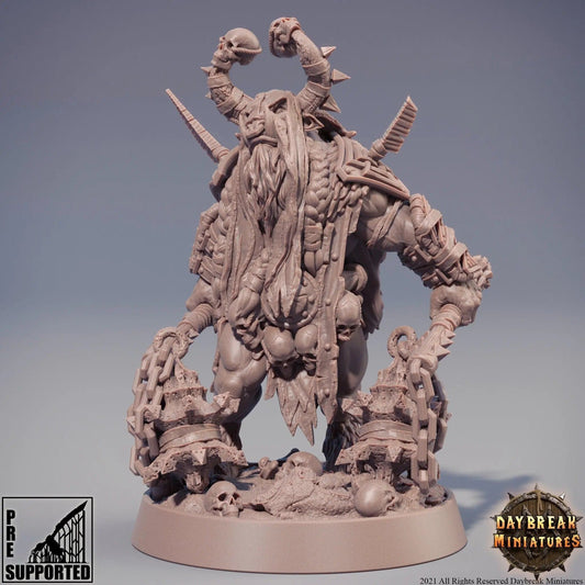 Eignish, Minotaur Fighter | TTRPG Miniature | Daybreak Miniatures - Tattles Told 3D