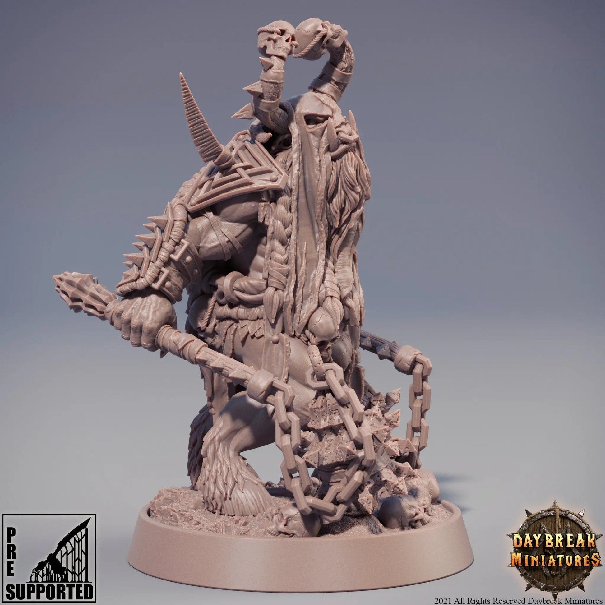 Eignish, Minotaur Fighter | TTRPG Miniature | Daybreak Miniatures - Tattles Told 3D