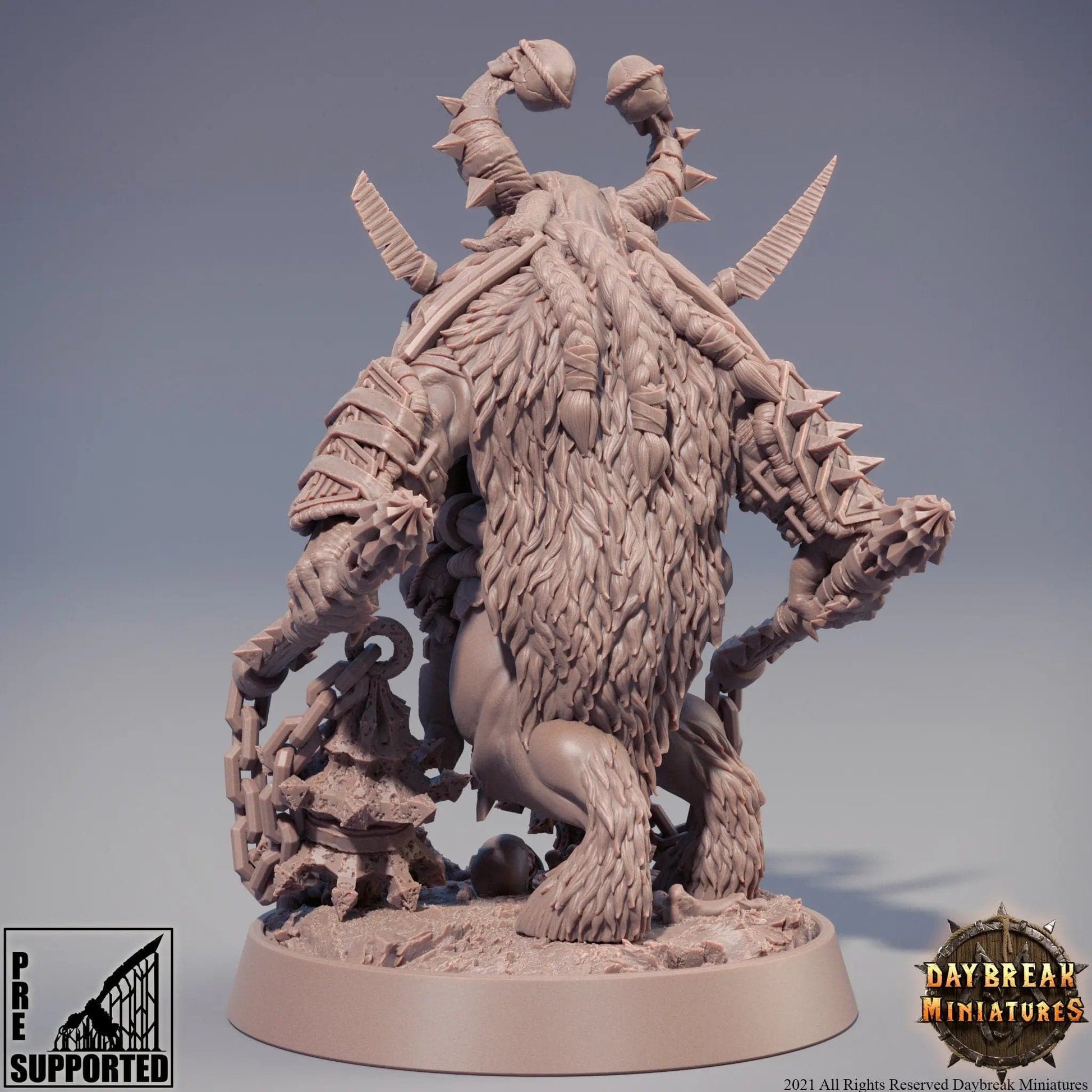 Eignish, Minotaur Fighter | TTRPG Miniature | Daybreak Miniatures - Tattles Told 3D