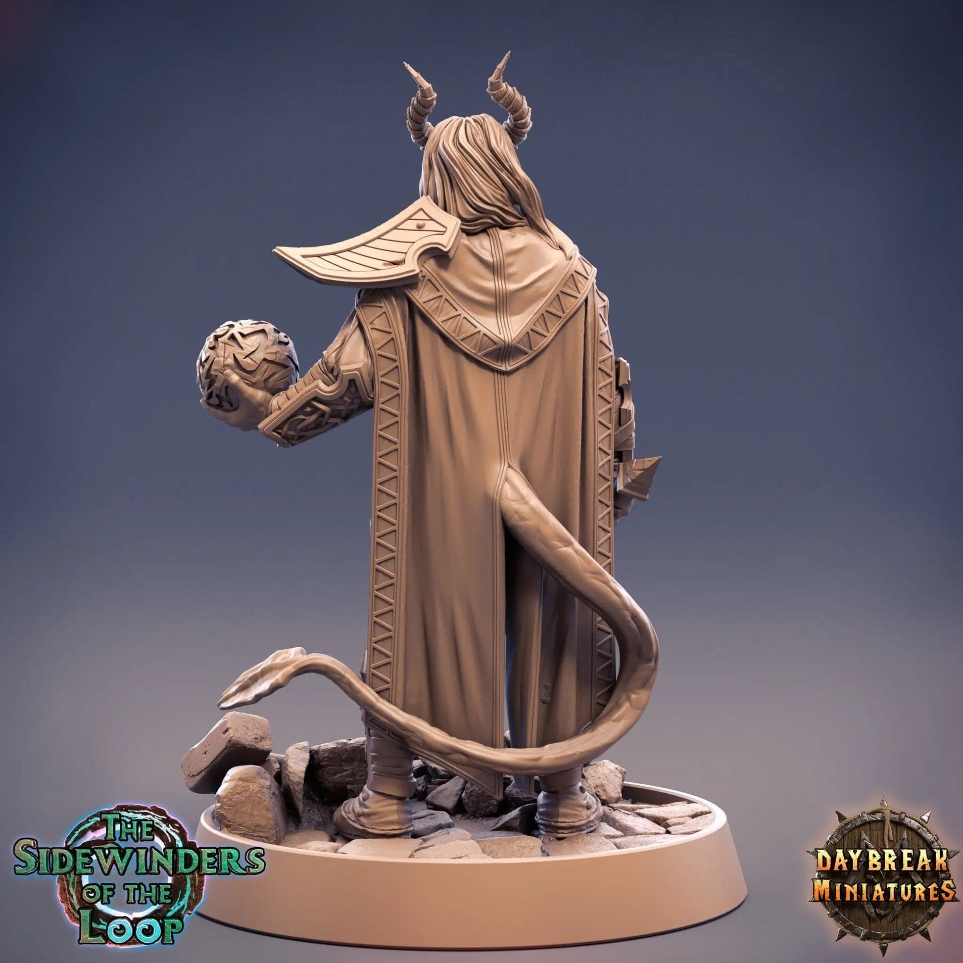 Emil Luckso, Tiefling | TTRPG D&D Miniature | Daybreak Miniatures - Tattles Told 3D