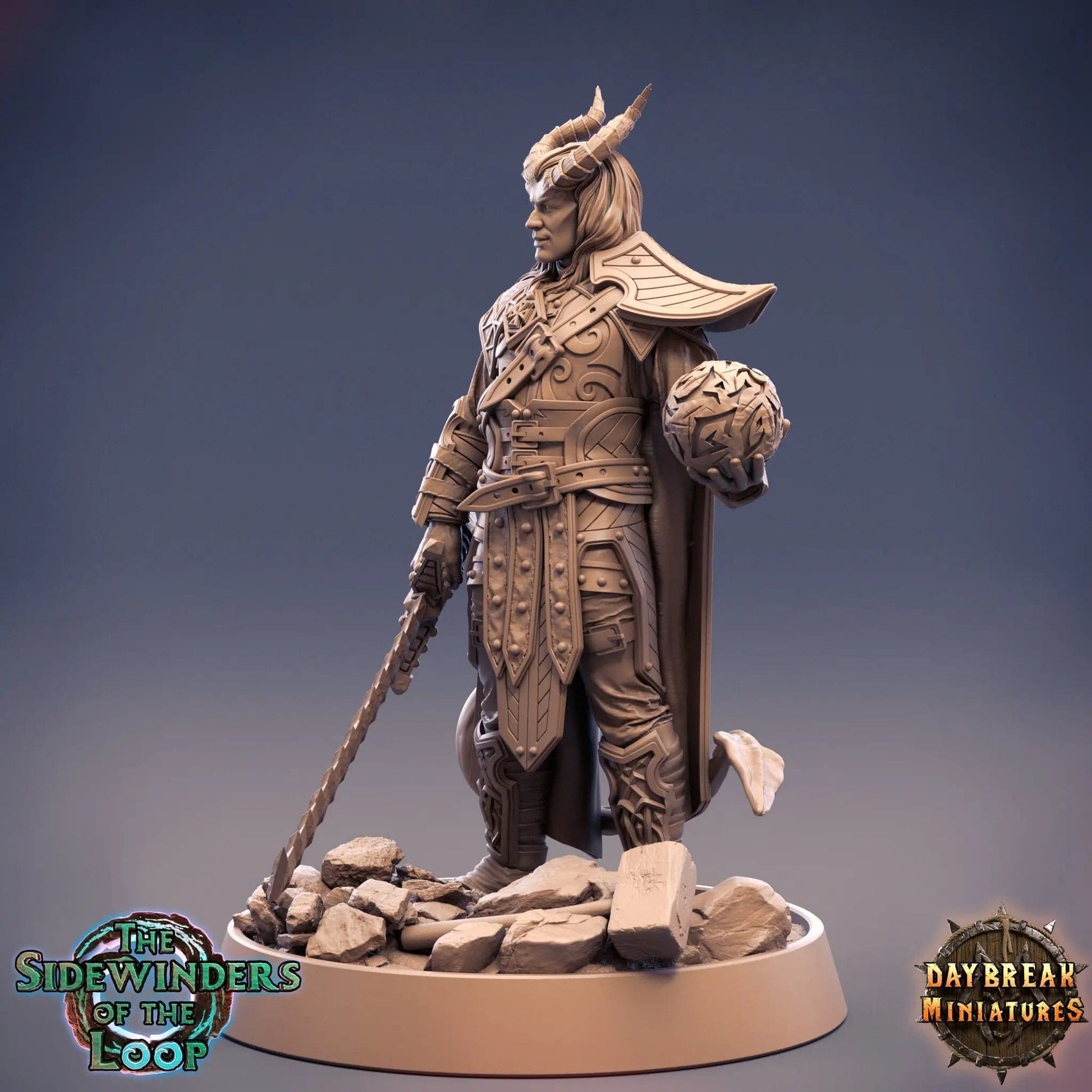 Emil Luckso, Tiefling | TTRPG D&D Miniature | Daybreak Miniatures - Tattles Told 3D