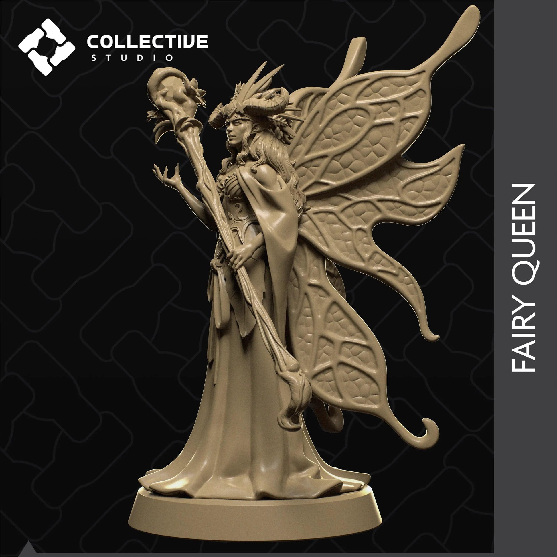 Fairy Queen | TTRPG D&D Miniature | Collective Studio - Tattles Told 3D