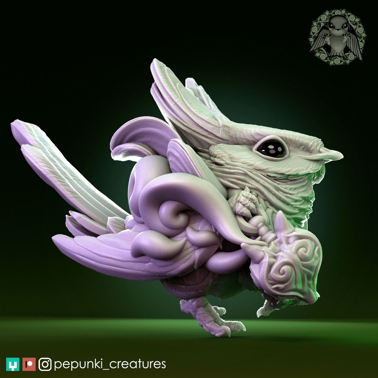 Fancy Boss Nightjar | Dungeons and Dragons Tabletop Roleplaying Game Miniature | Pepunki Miniatures - Tattles Told 3D