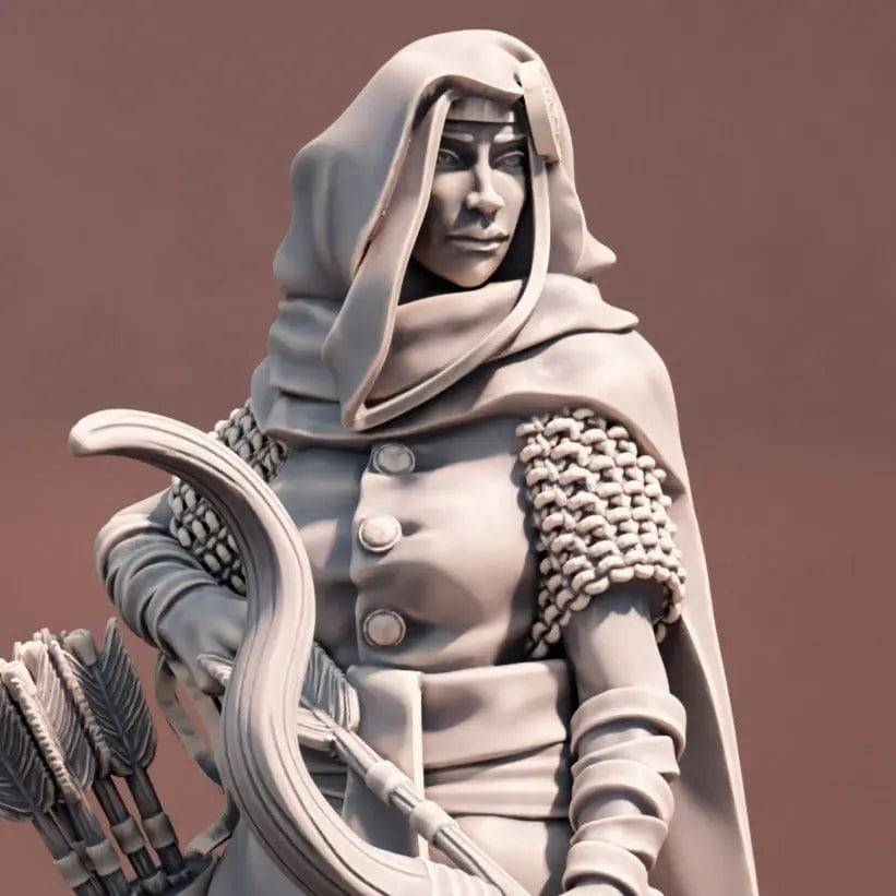 Female Southern Archer | D&D Miniature TTRPG Character | DND is a Woman - Tattles Told 3D