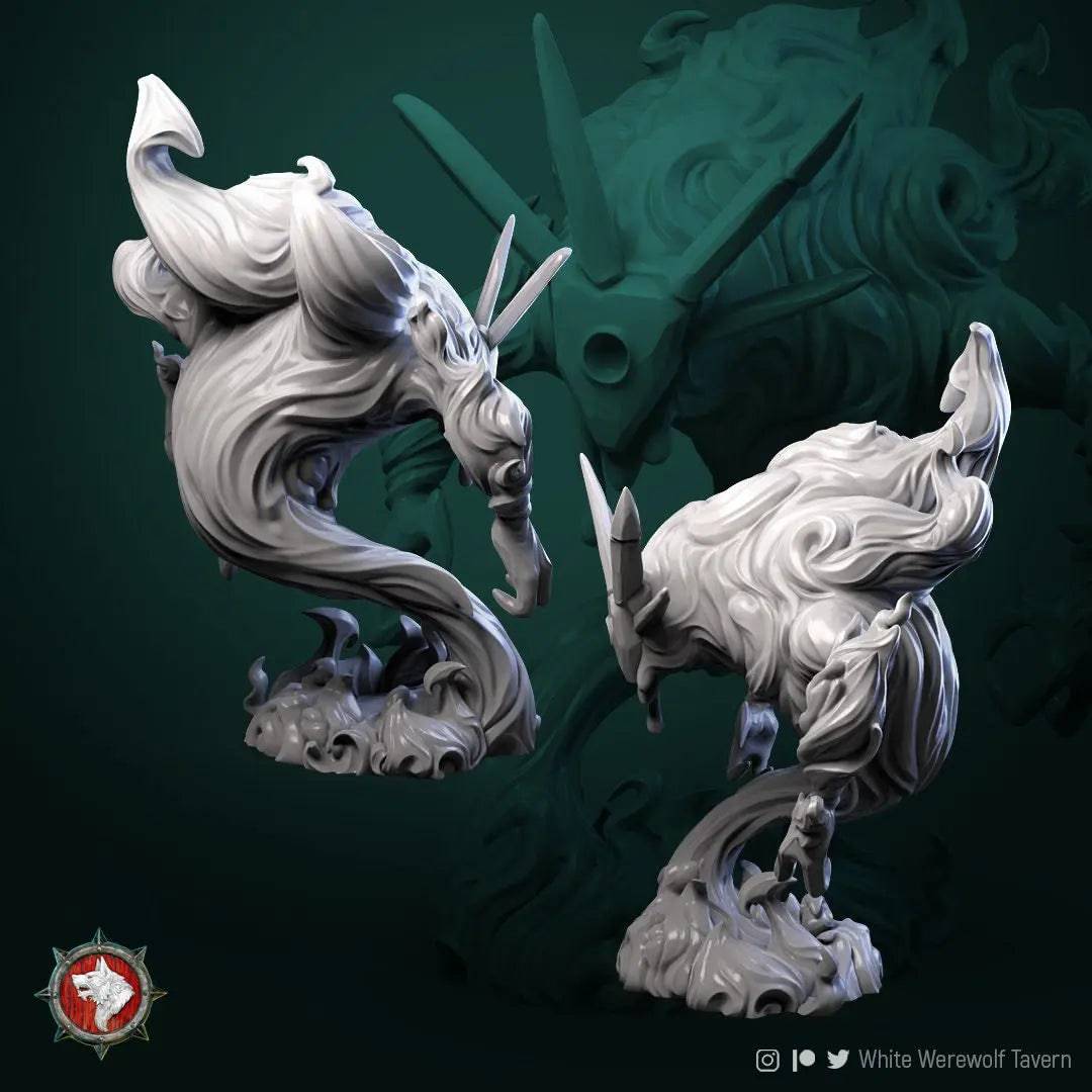 Fire Elemental | TTRPG Miniature | White Werewolf Tavern - Tattles Told 3D