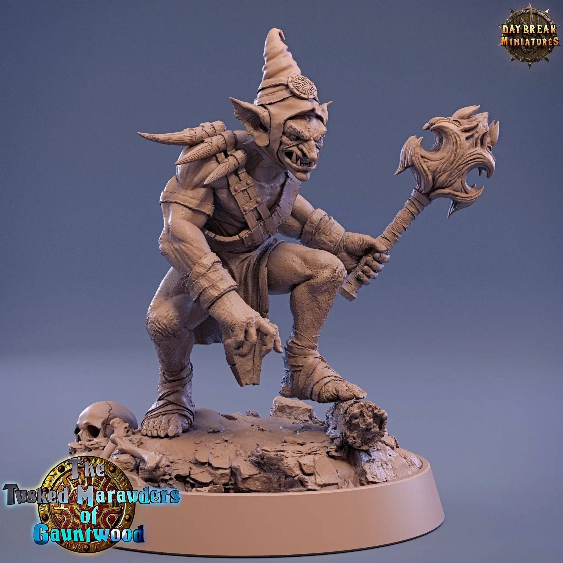 Frontar Gauss, Goblin | TTRPG D&D Miniature | Daybreak Miniatures - Tattles Told 3D