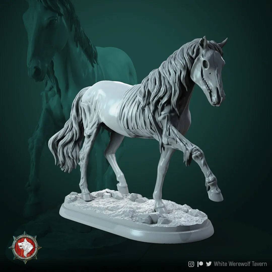 Ghost Horse | TTRPG Miniature | White Werewolf Tavern - Tattles Told 3D