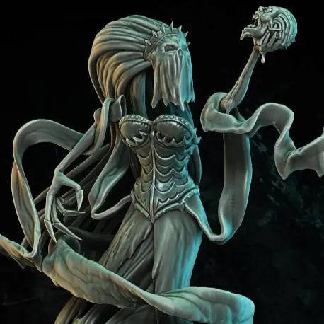 Ghost Lady, Spirits, Skulls | D&D TTRPG Monster Miniature | Fleshcraft Studio - Tattles Told 3D