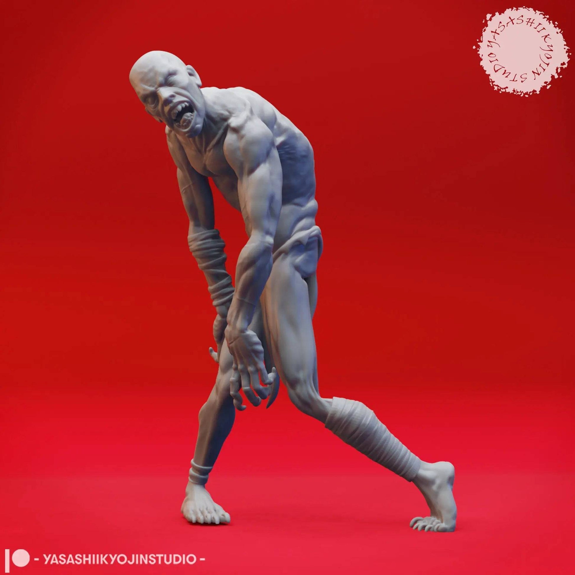 Ghoul | TTRPG Monster Miniature | Yasashii Kyojin Studio - Tattles Told 3D